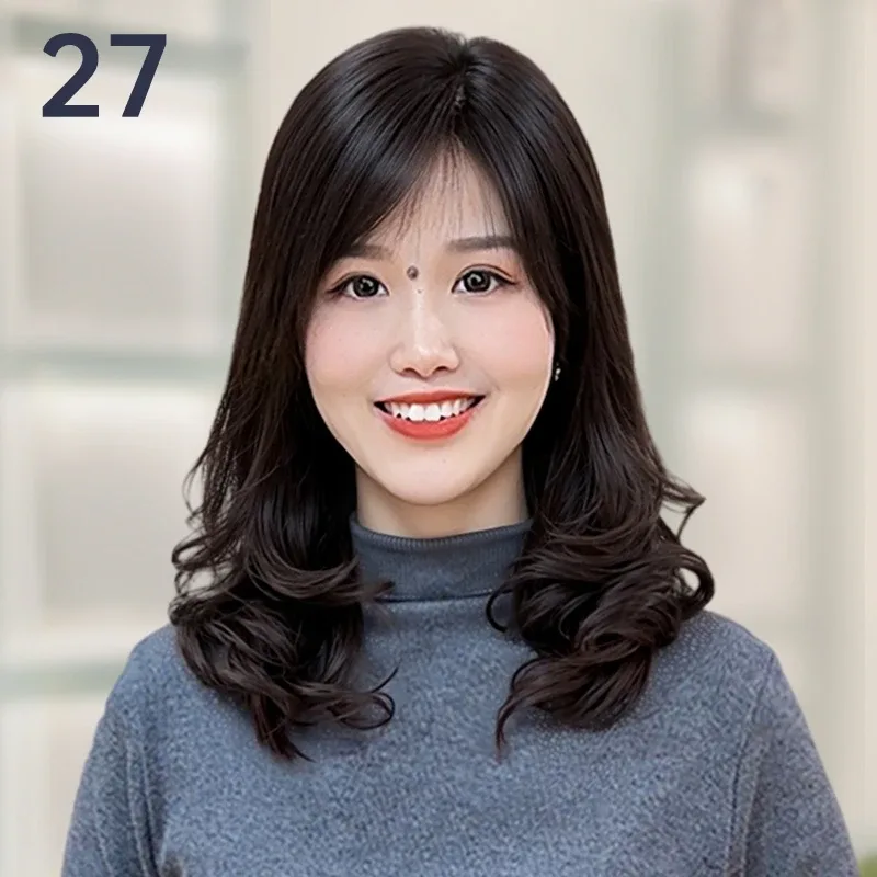 B27款 中长锁骨卷发洋气减龄